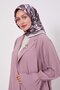 وشاح حريري بنمط رخامي باللون الأرجواني الداكن - 2