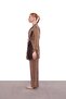 Camel File Detailed Three-Piece Suit - 3