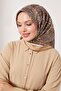 وشاح حريري بنمط عرقي من قماش التويل - 4