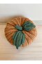 Handmade Knitted Pumpkin Decorative Pillow 20X10 cm – Halloween Themed, Bead Fiber Filled 2 - 2
