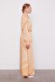 Saffron Collar Stone Detailed Patterned Dress - 2