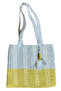- Emine 9106 Hand Knitted Wooden Beaded Double Color Model Cotton Thread Shoulder Bag - 30 X 26