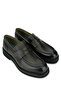 Men's Genuine Leather Green Loafer Shoes - 2
