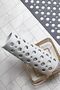 2 pieces bathroom and shower cabin rectangle, non-slip bathroom mat with suction cups for bathtub white - 2