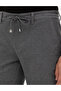 Gray Slim Fit Canvas Pants with Elastic Waistband 50317246-Vr024 - 5