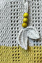 - Emine 9106 Hand Knitted Wooden Beaded Double Color Model Cotton Thread Shoulder Bag - 30 X 26 - 4