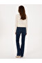 Navy Blue Skinny Flare Jean Pants 50318199-Vr033 - 4