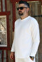 Men's Corduroy Striped Regular Long Sleeve Sweatshirt with Pockets Elastic Waist Lace-Up Pants Set - 3