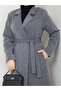 Belted Lined Melton Coat Rc3112 - 7
