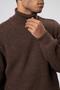 Oversize Knitwear High Neck Sweater Mink - 3