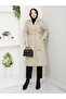 Belted Lined Melton Coat Rc3112 - 4