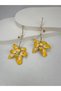 Special Series Yellow Design Flower Earrings