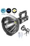 LED flashlight, 800 m range, 4 lighting modes, external battery function, tripod - 2
