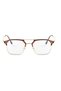 Unisex Retro Metal Coffee Frame Cornered Clear Glass Blue Light Filter Computer Glasses - 7