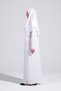 2133_Women's White Practical One-Piece Non-Slip Hijab Easy-To-Wear Mevlüt Prayer Dress-With Bag - 7