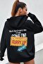 Unisex Oversize Hurry Up Printed Sweatshirt