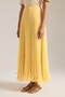 Skirt with Fishing Line Pleats at the Hem - 3