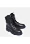 Large Size Women's Genuine Leather Boots 41-42-43-44- Black - 3