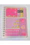 A6 Spiral Notebook + Index (Pp) + Sticky Note Paper Set Flamingo Themed - 2