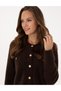 Brown Crop Top Knitwear Cardigan 50310994-Vr029 - 2