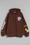 New Oversized Floral Print Hoodie Warm Street Fashion