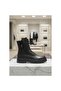 Large Size Women's Genuine Leather Boots 41-42-43-44- Black - 2