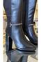 Imported Skin-Snake Leather Thick Heel Boots with Stone on the Ankle -3006- - 7