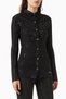 Crystal-Embellished Cardigan, Black Stylish and Luxurious Women's Knitwear Cardigan