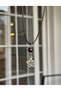 Spiral Star Leather Cord Necklace with Garnet Natural Stone, Vortex Spiral Star Handmade Natural Stone Necklace