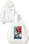Allen Iverson 2 Design Back Printed White Hooded Sweatshirt