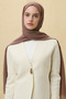Paris Silk Shawl - Pink Brown - 3