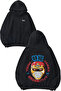 Touha Yamajı Design Back Printed Black Hooded Sweatshirt
