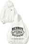 Human Revolution Design Back Printed White Hooded Sweatshirt