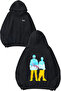 Respect the Chemistry Design Back Printed Black Hooded Sweatshirt