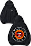 Emotional Support 2 Design Back Printed Black Hooded Sweatshirt