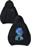 Tanjiro Painting Design Back Printed Black Hooded Sweatshirt