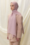 Paris Silk Shawl - Dusty Pink - 7
