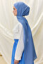 Paris Silk Shawl - Steel Blue - 7