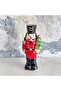 Nutcracker Soldier Holding a Christmas Tree Ceramic Figurine