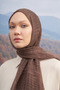 Silk Vintage Model Shawl - Brown - 2