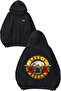Guns N Roses Rock Music 2 Design Back Printed Black Hooded Sweatshirt