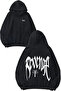 Xxxtentacion Revenge Logo Design Back Printed Black Hooded Sweatshirt