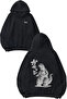 Godzilla Is Full Design Back Printed Black Hooded Sweatshirt