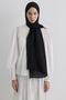 Paris Silk Shawl - Black - 3