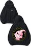 Kid Buu Yellow Circle Design Back Printed Black Hooded Sweatshirt