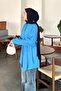 Tunic Shirt with Tie at the Waist Blue - 2
