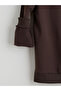 Lcwaikiki Classic Brown Crew Neck Printed Men's Thick Sweatshirt - 6