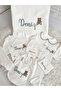 Teddy Bear Print Hospital Newborn Set - 3