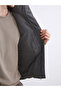 Anthracite Standard Fit Stand Collar Velvet Men's Vest - 3
