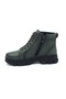 100% Genuine Leather Women's Winter Casual Zippered Sneaker Boots Khaki 36-41 - 3
